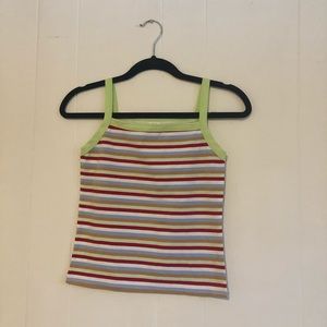 Y2K STRIPED TANK TOP